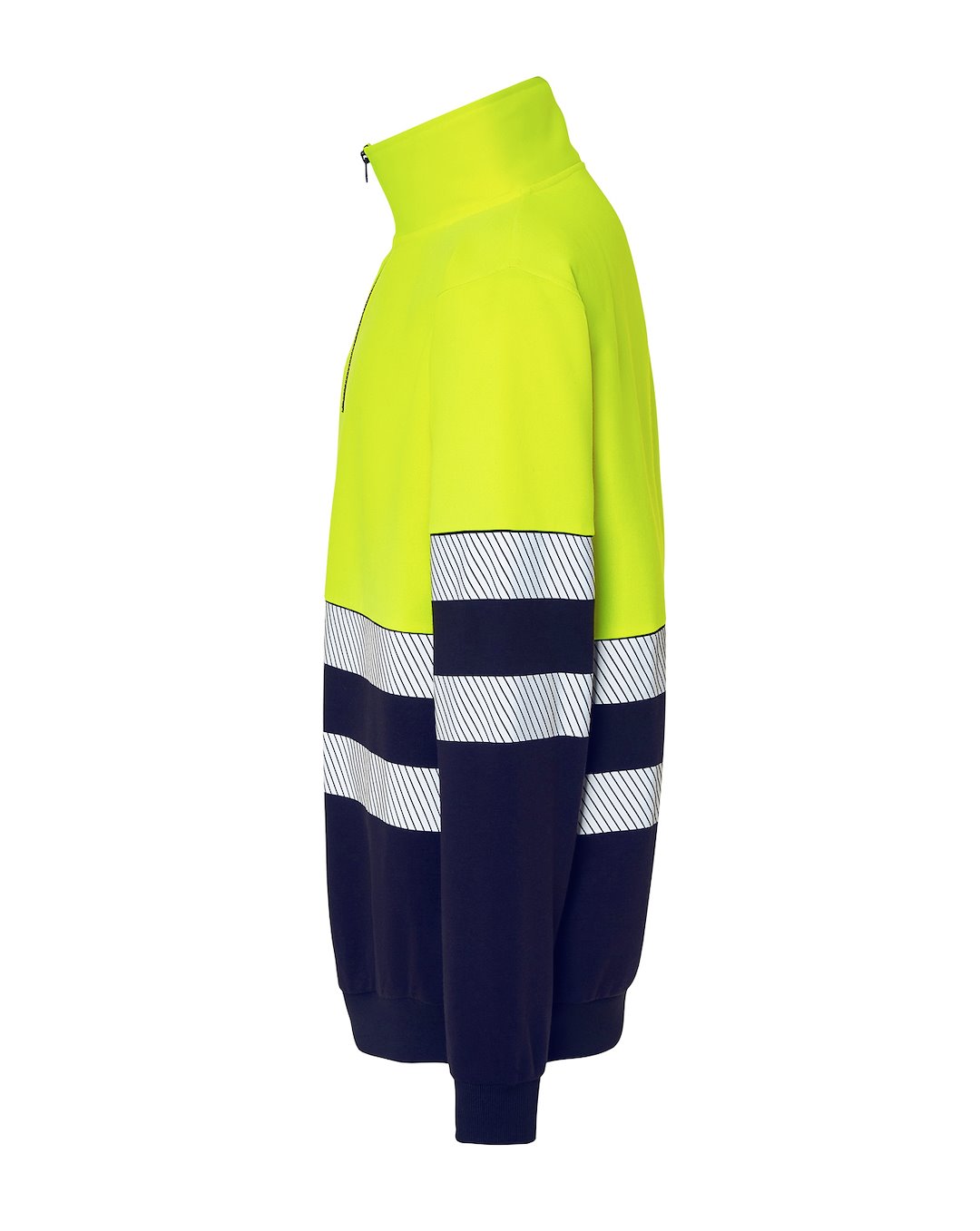 JHK HV05U00 Bluza HALF ZIP NYSYF — Granatowy / Złoty Fluo - obrazek 3