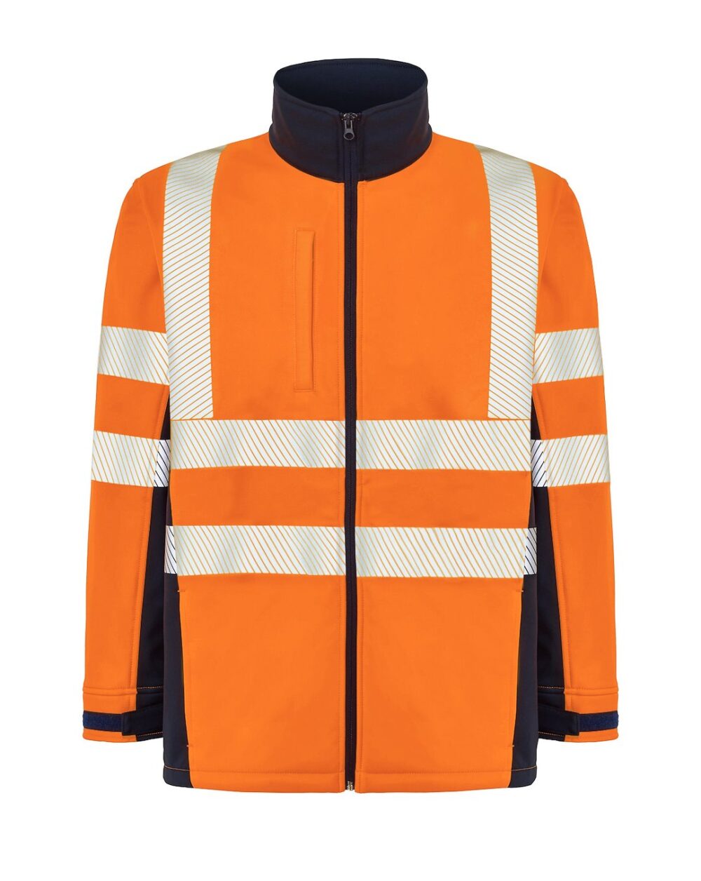 JHK HV06U01 Kurtka softshell NYORF — Granatowy / Pomarańczowy Fluo