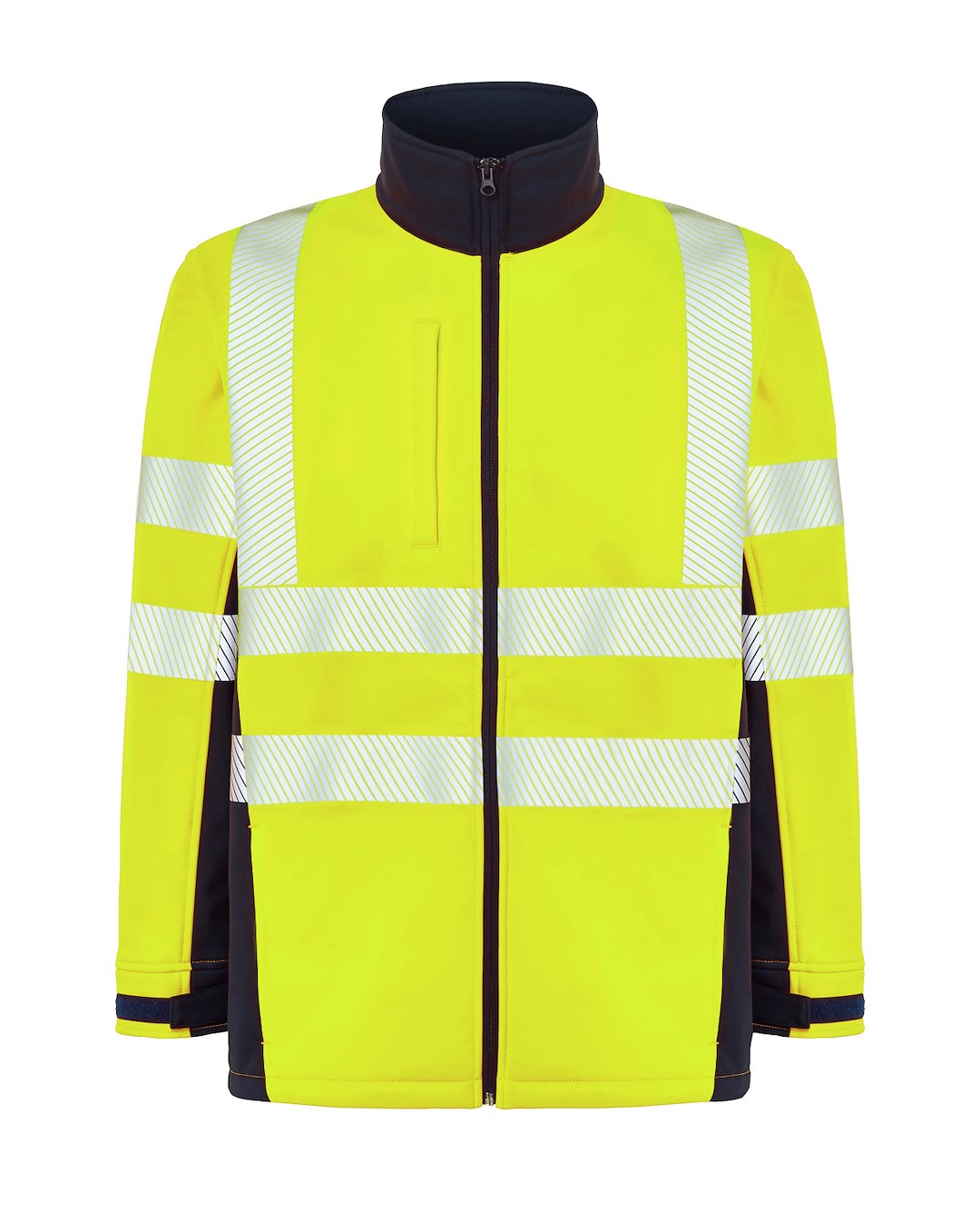 JHK HV06U01 Kurtka softshell NYSYF — Granatowy / Złoty Fluo