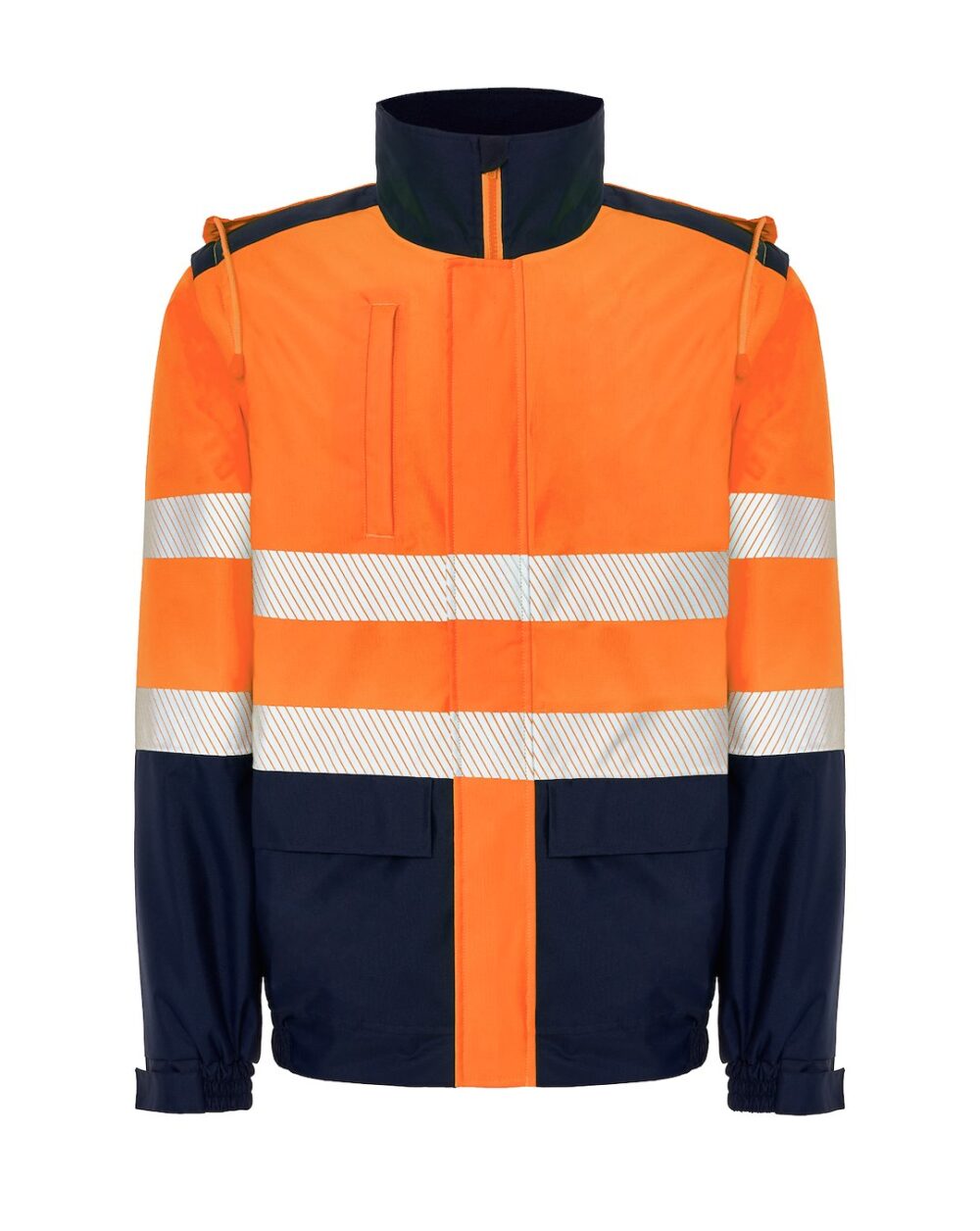 JHK HV08U01 Kurtka ociepl odp rekawy NYORF — Granatowy / Pomarańczowy Fluo