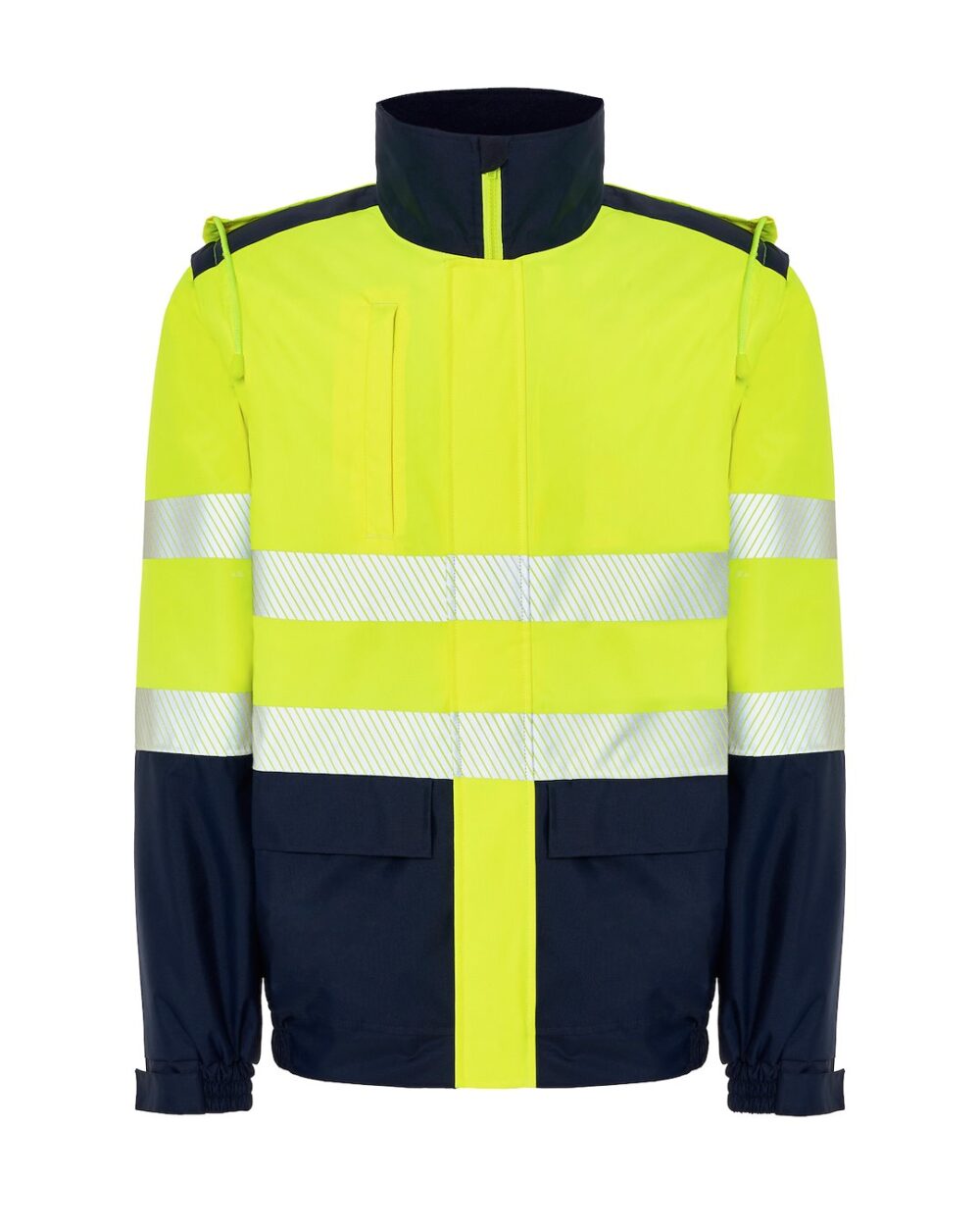 JHK HV08U01 Kurtka ociepl odp rekawy NYSYF — Granatowy / Złoty Fluo