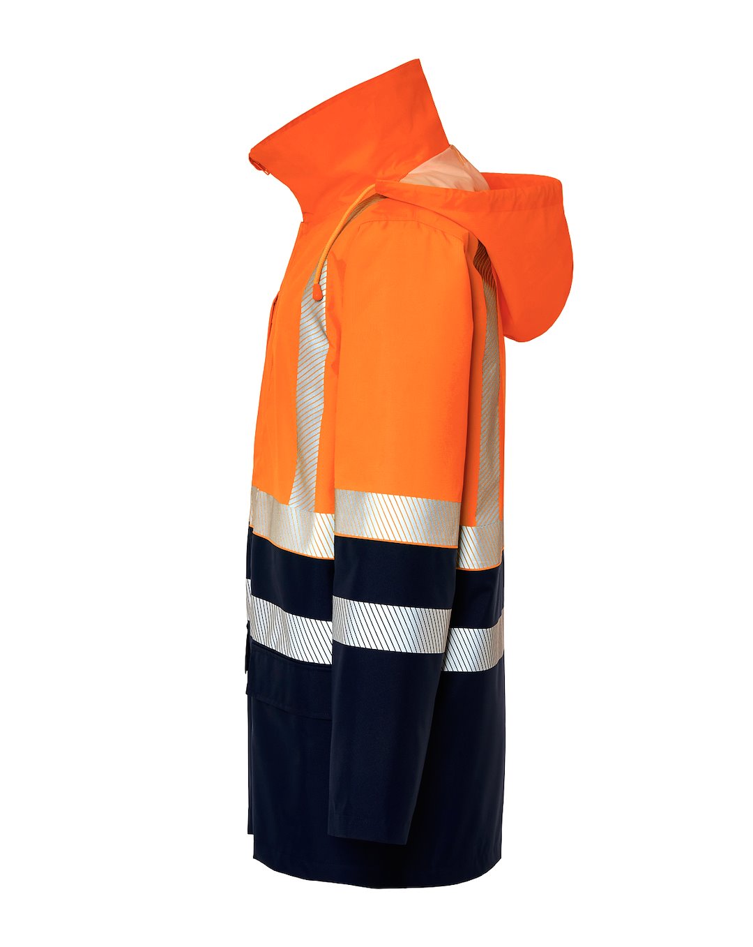 JHK HV10U00 Kurtka Parka NYORF — Granatowy / Pomarańczowy Fluo - obrazek 3
