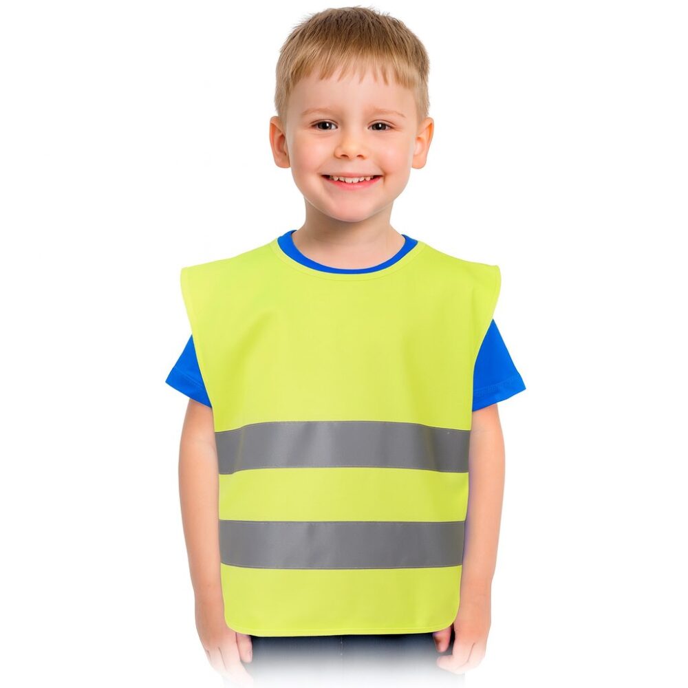 Kamizelki Ostrzegawcze KO SYF CHILD — Złoty Fluo