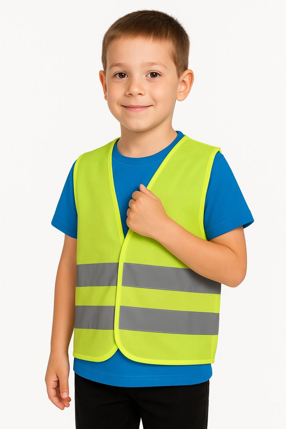 Kamizelki Ostrzegawcze JHK KO SYF KID — Złoty Fluo