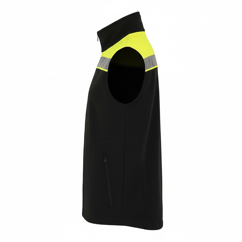 JHK KAMIZELKA MOONTEX 410 HV NEOSTAR — Czarny / Złoty Fluo - obrazek 3