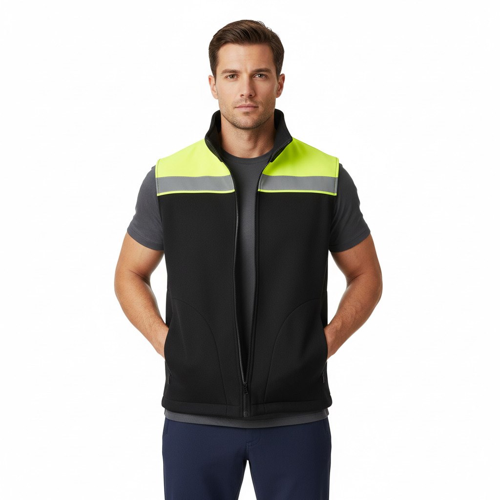 JHK KAMIZELKA MOONTEX 410 HV NEOSTAR — Czarny / Złoty Fluo - obrazek 4