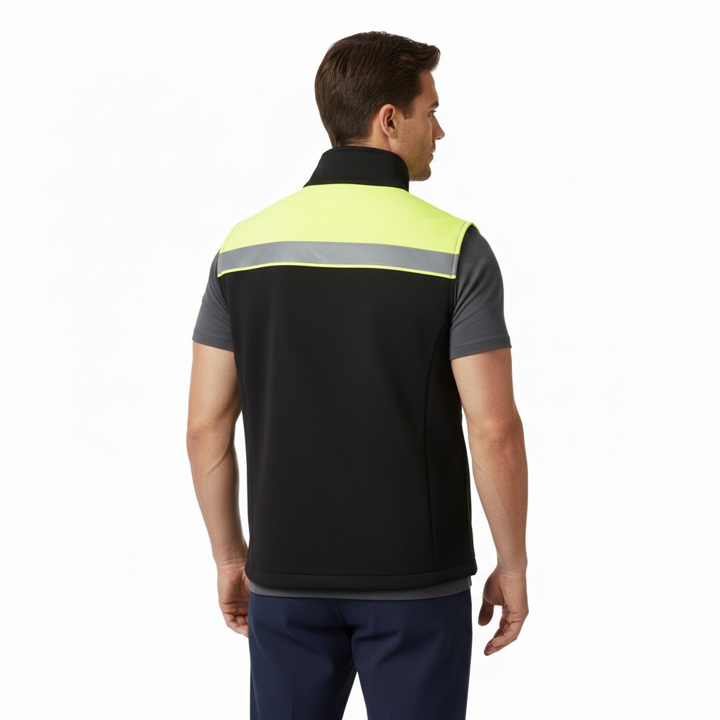 JHK KAMIZELKA MOONTEX 410 HV NEOSTAR — Czarny / Złoty Fluo - obrazek 6