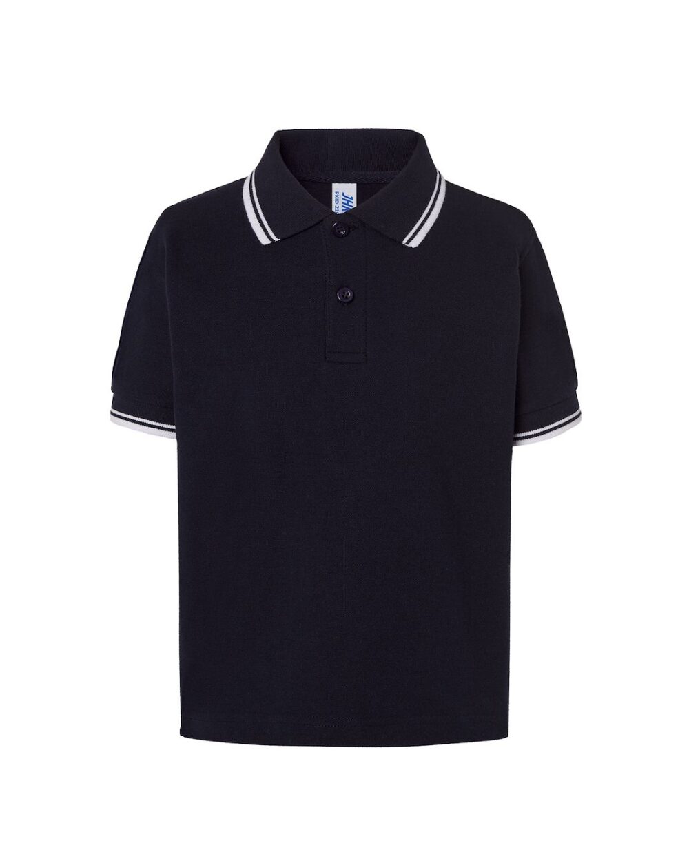 Koszulki polo JHK PKID 210 — Granatowy / Biały