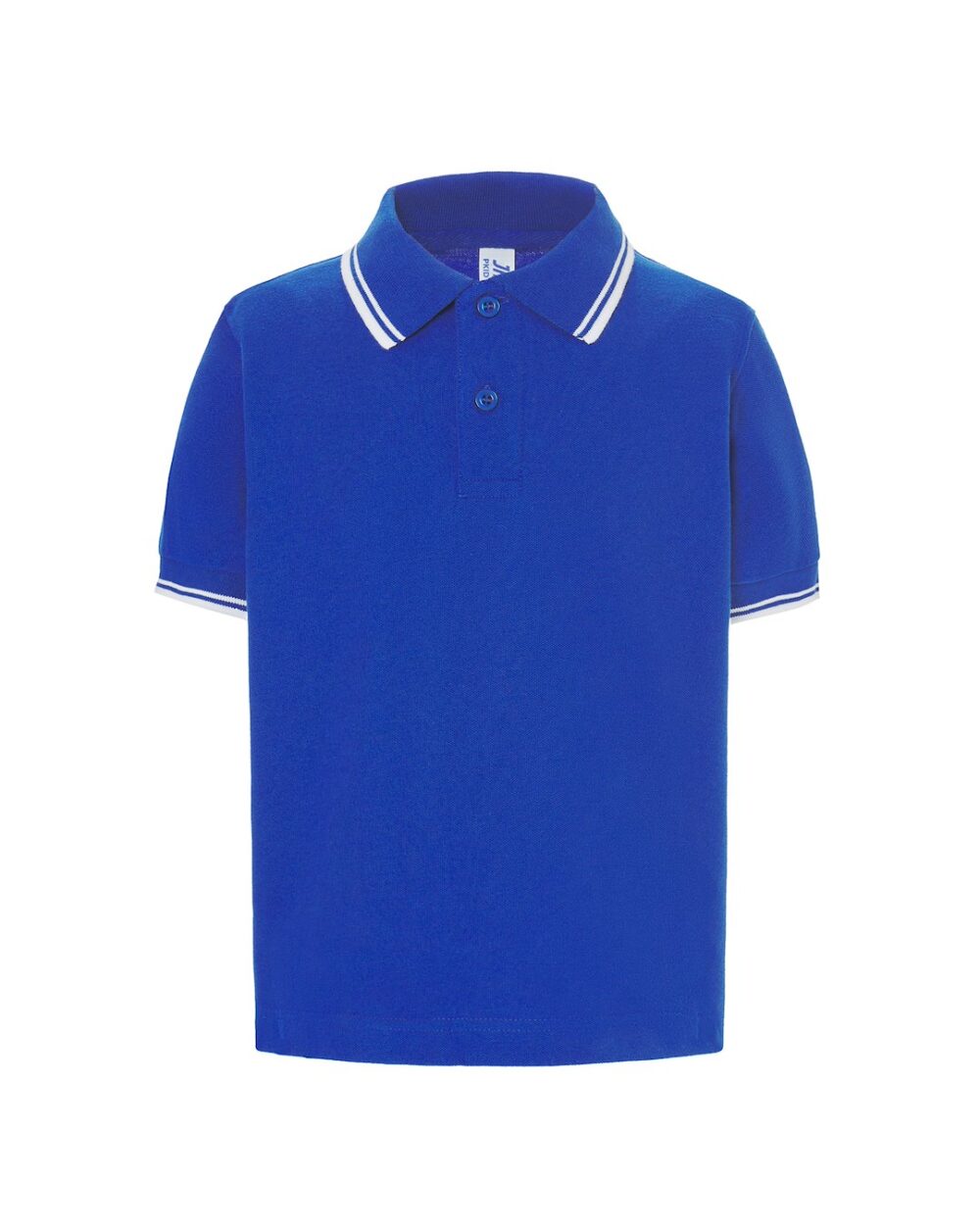 Koszulki polo JHK PKID 210 — Królewski Niebieski / Biały