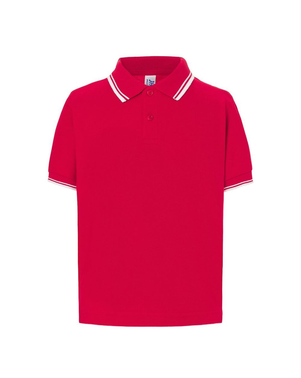 Koszulki polo JHK PKID 210 — Czerwony / Biały