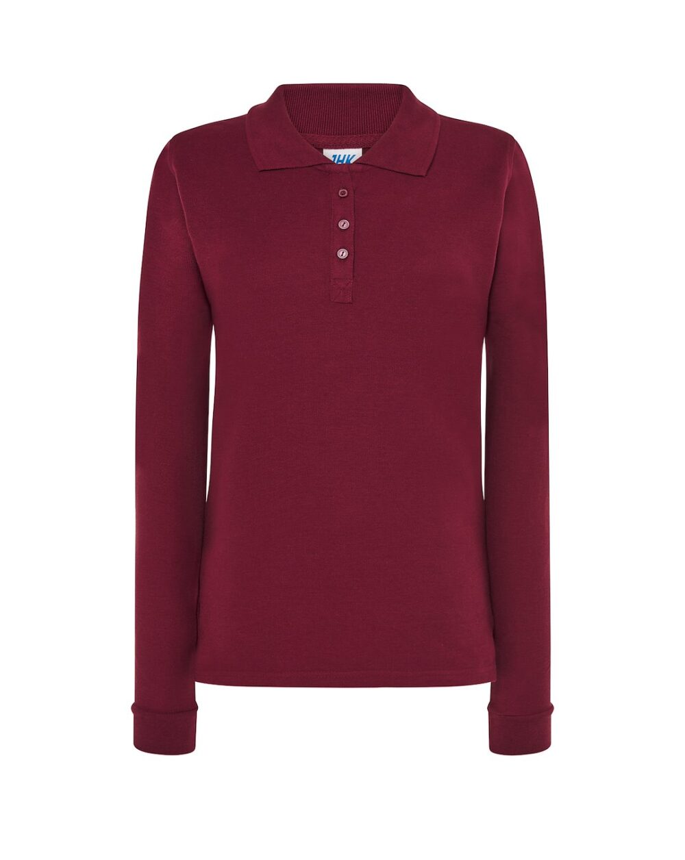 Koszulki polo JHK POPL 200 LS — Bordowy