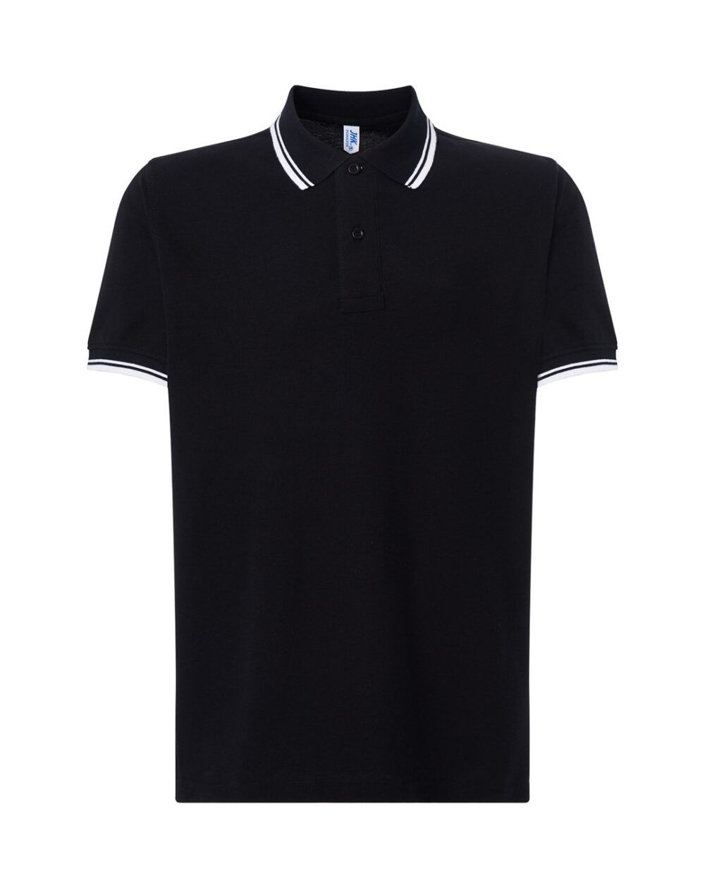 Koszulki polo JHK POLO PORA 210 CONTRAST — Czarny / Biały