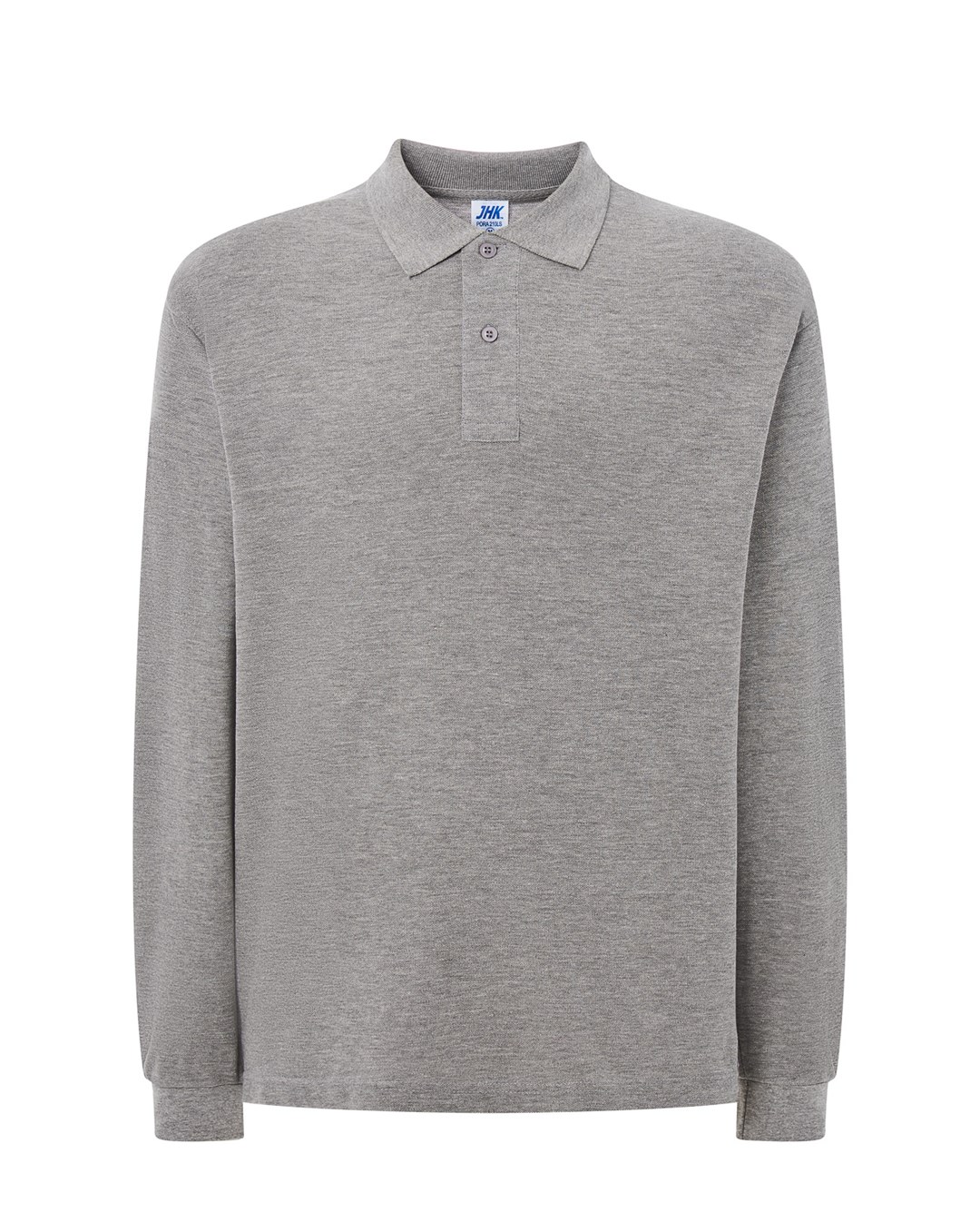 Koszulki polo JHK POLO PORA 210 LS — Szary Melanż