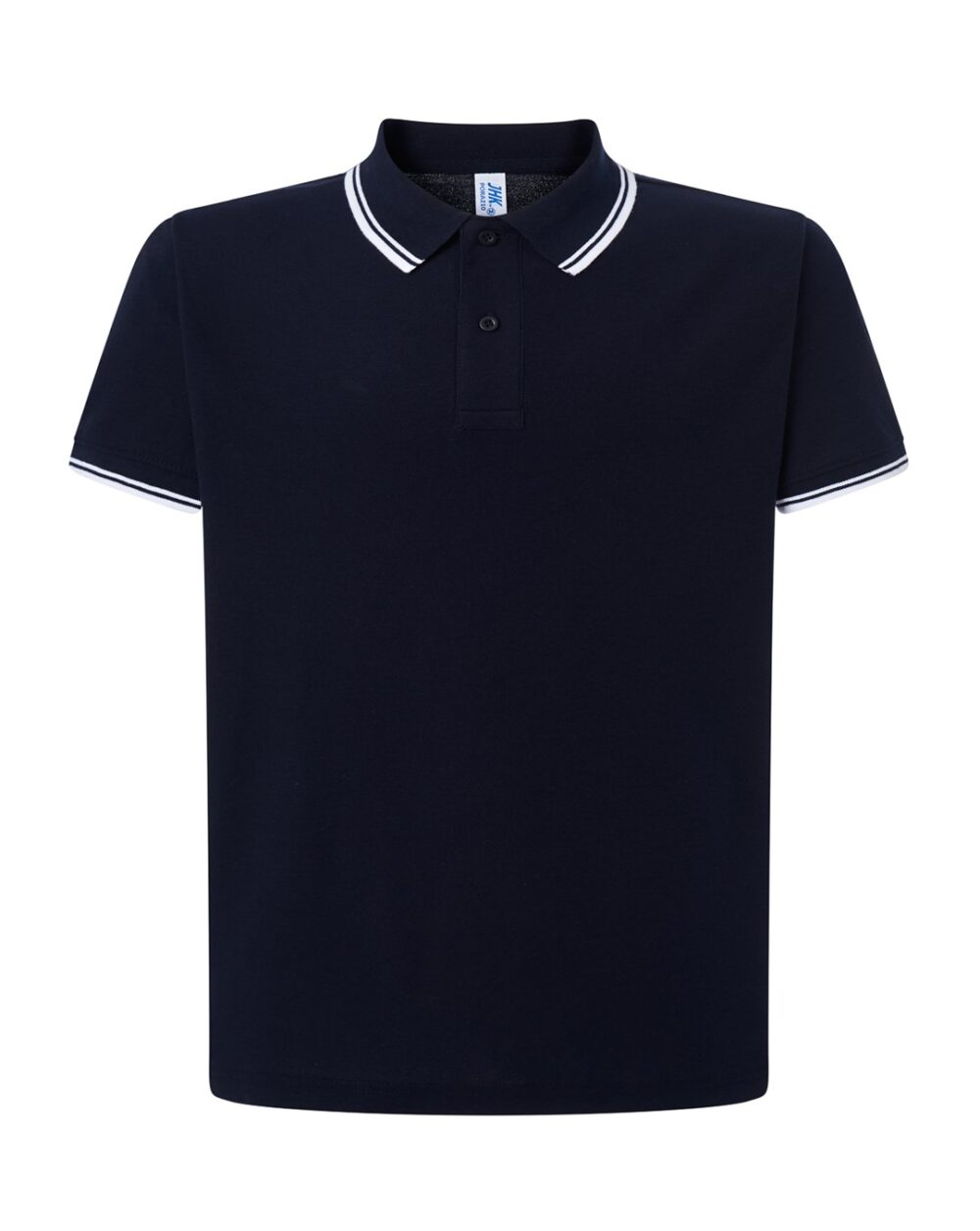 Koszulki polo JHK POLO PORA 210 CONTRAST — Granatowy / Biały