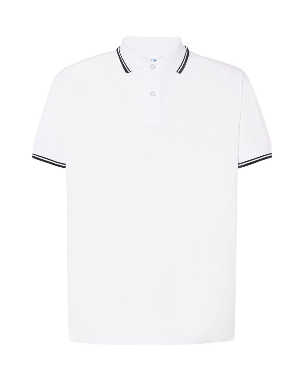 Koszulki polo JHK POLO PORA 210 CONTRAST — Biały / Czarny