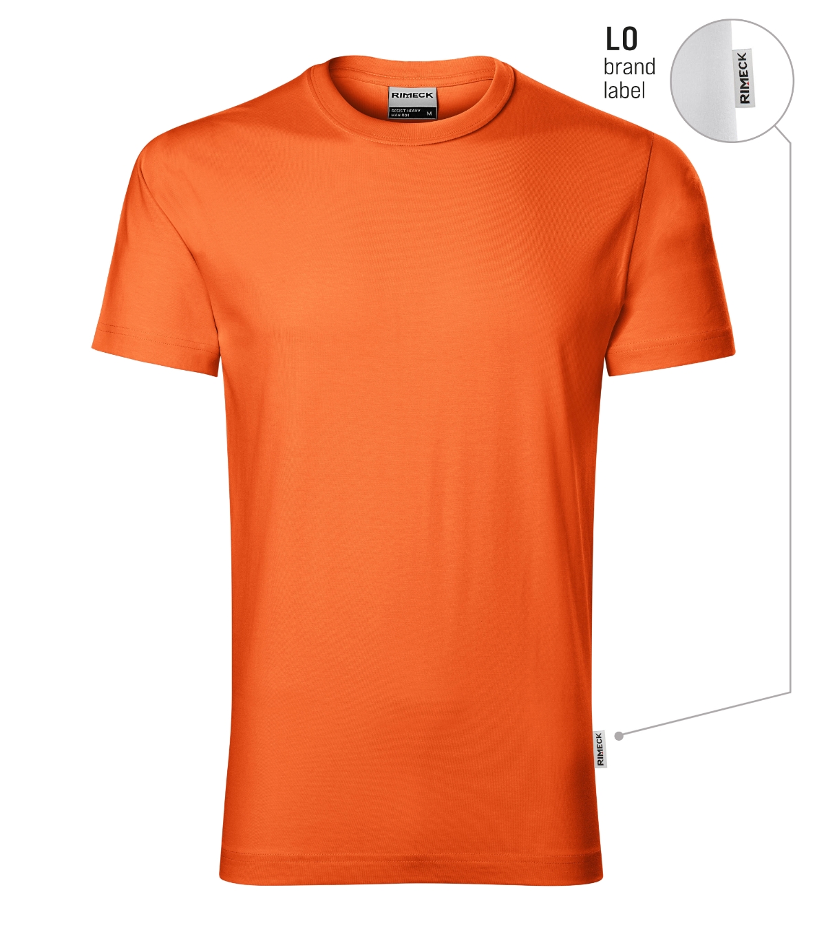 Koszulka męska RIMECK Resist — Pomarańczowy 11 (brand label) - obrazek 2