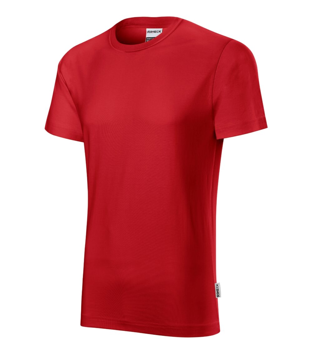 Koszulka męska RIMECK Resist — Czerwony 07 (brand label)