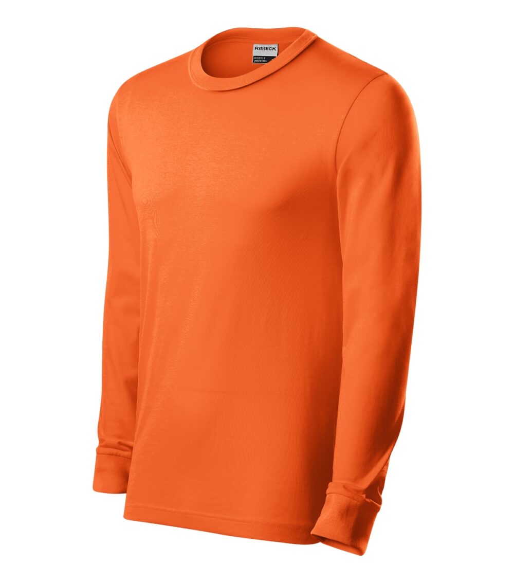 Koszulka unisex RIMECK Resist LS — Pomarańczowy