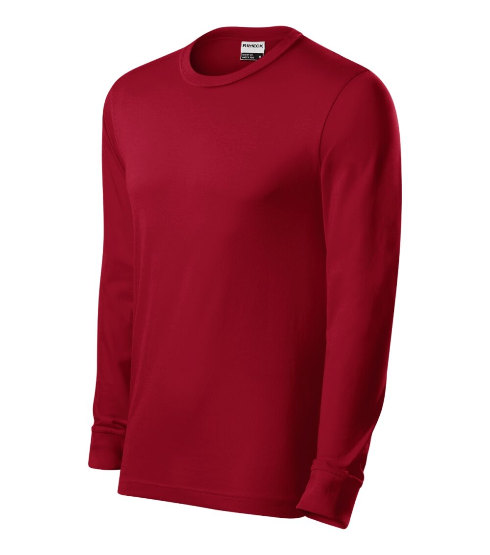 Koszulka unisex RIMECK Resist LS — Marlboro czerwony