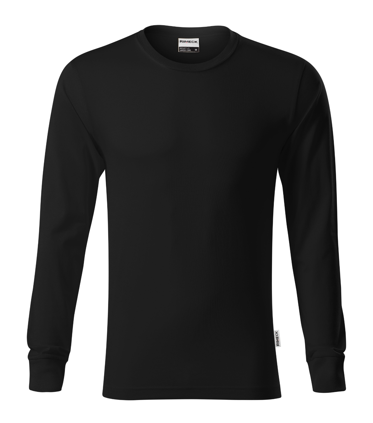 Koszulka unisex RIMECK Resist LS — Czarny 01 (brand label) - obrazek 3