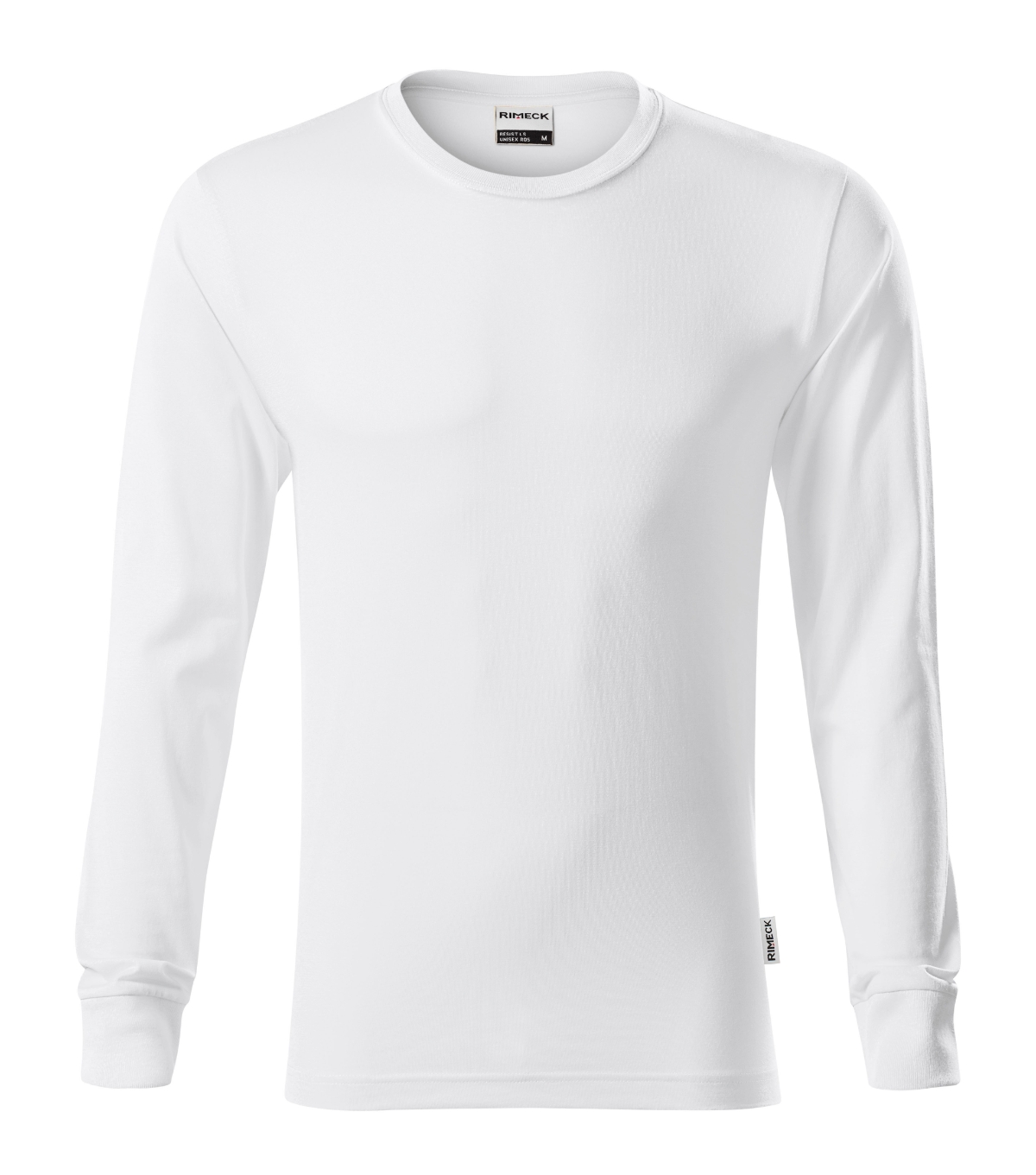 Koszulka unisex RIMECK Resist LS — Biały 00 (brand label) - obrazek 3