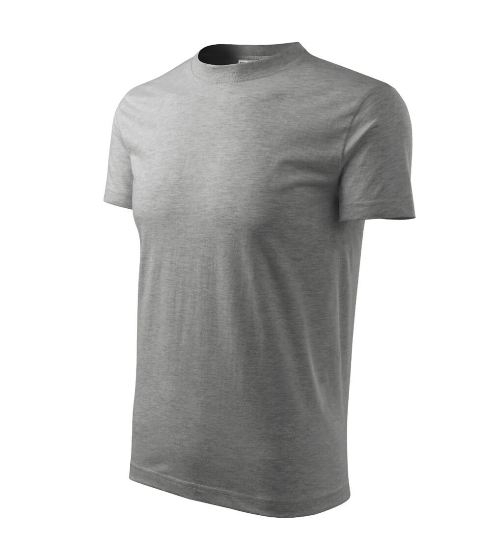 Koszulka unisex RIMECK Base — Ciemnoszary melanż