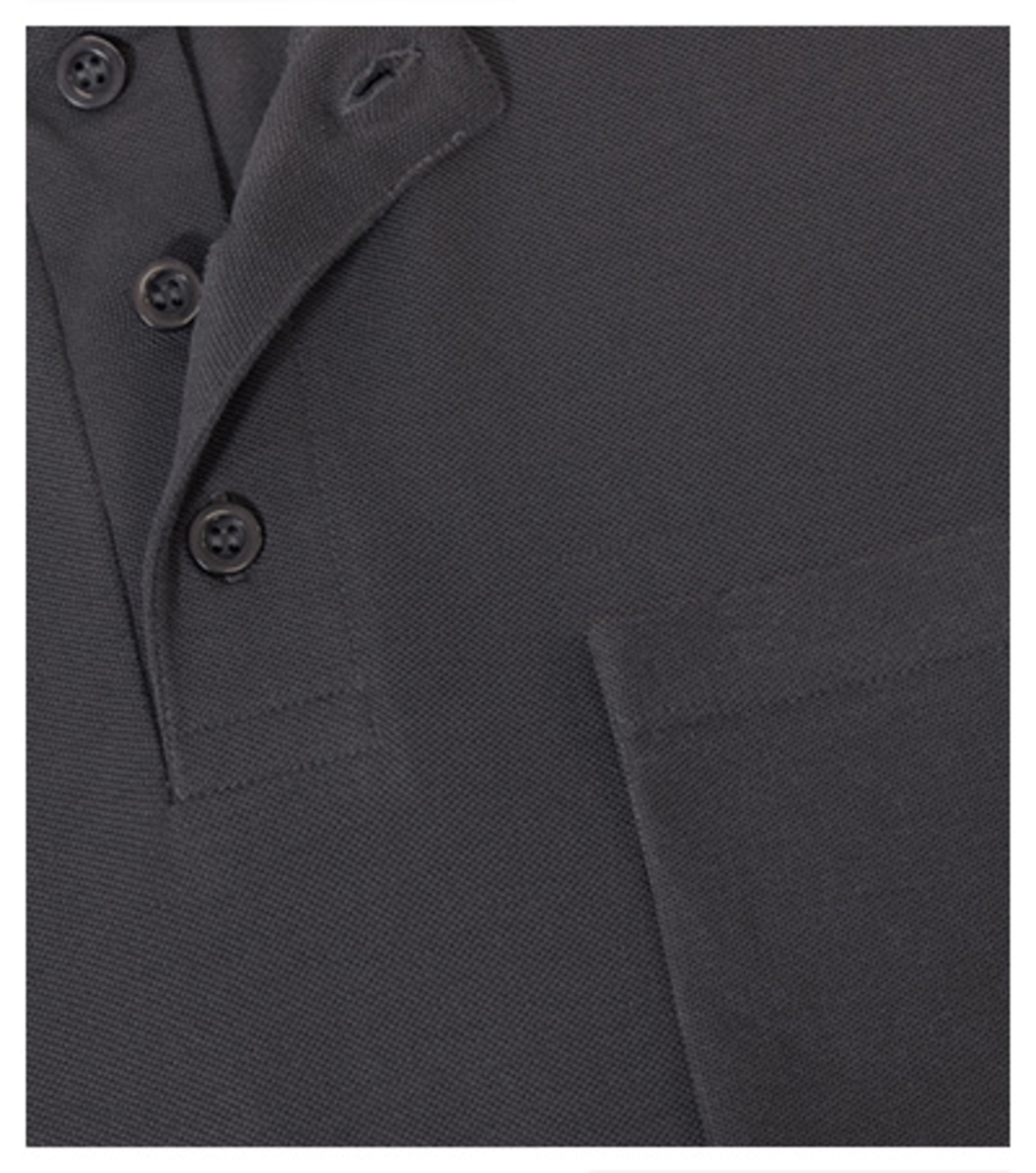 Koszulka polo męska RIMECK Resist Heavy Polo — Ebony gray 94 (brand label) - obrazek 3