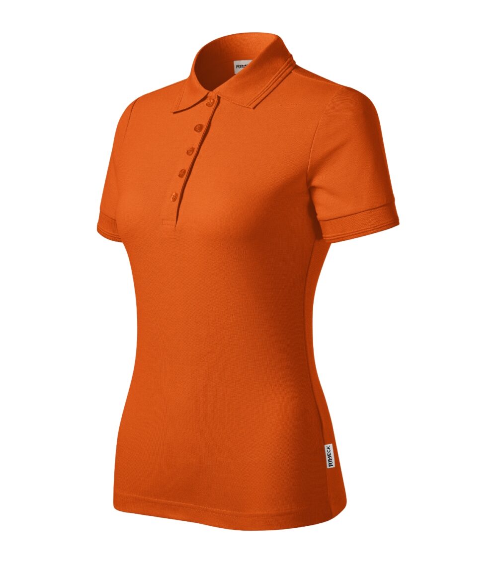 Koszulka polo damska RIMECK Reserve — Pomarańczowy 11 (brand label)