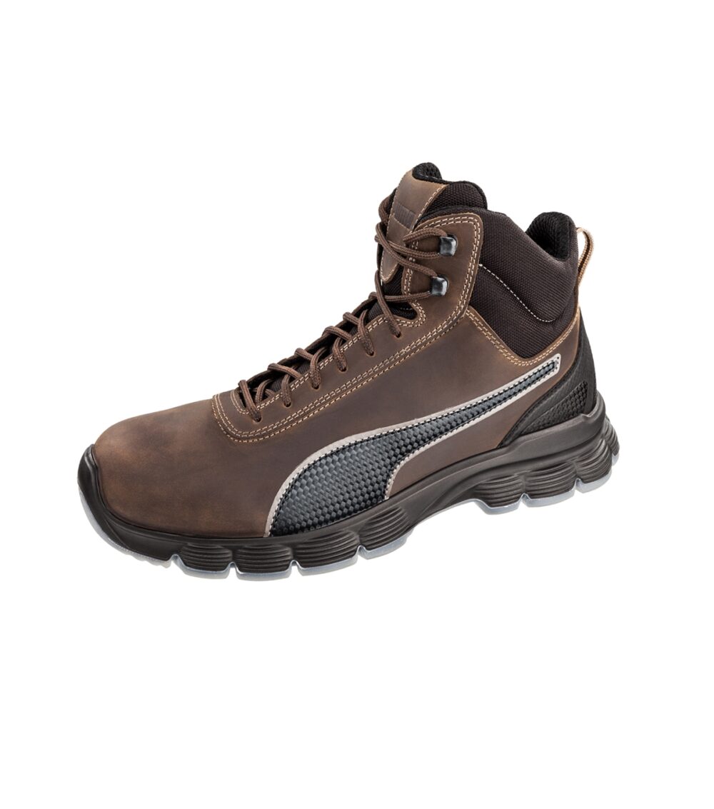 Buty do kostki męska PUMA CONDOR BROWN MID — Ciemno brązowy