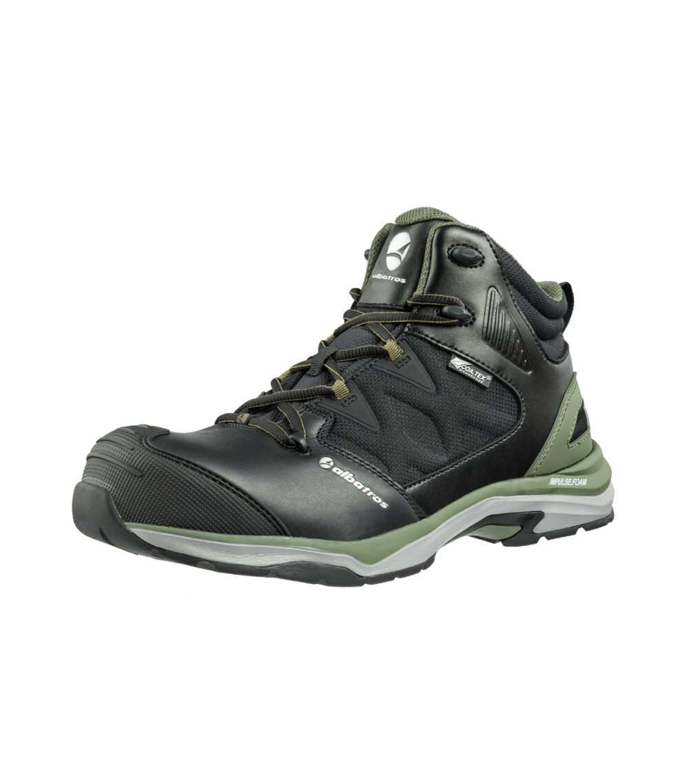 Buty do kostki męska ALBATROS ULTRATRAIL OLIVE CTX MID — Czarny