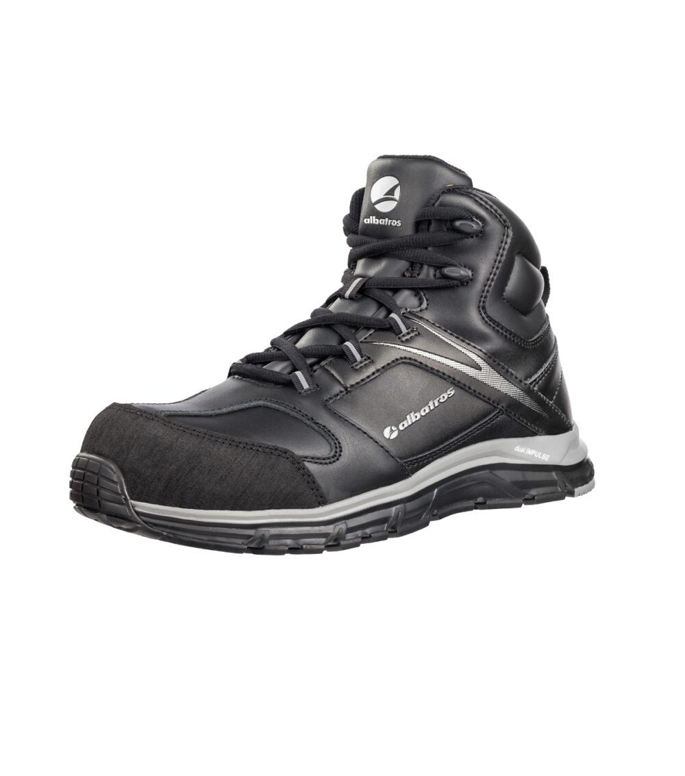 Buty do kostki męska ALBATROS VIGOR IMPULSE MID — Czarny