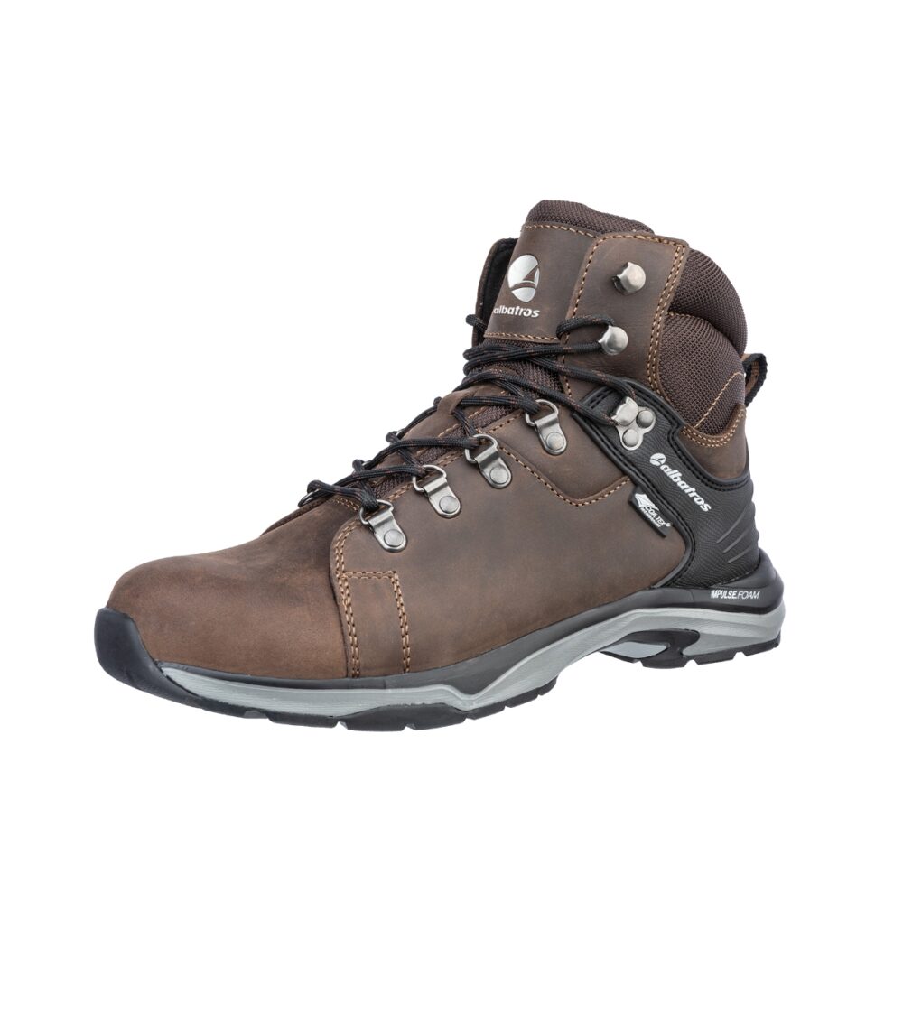 Buty do kostki unisex ALBATROS BRIONE CTX MID — Ciemno brązowy