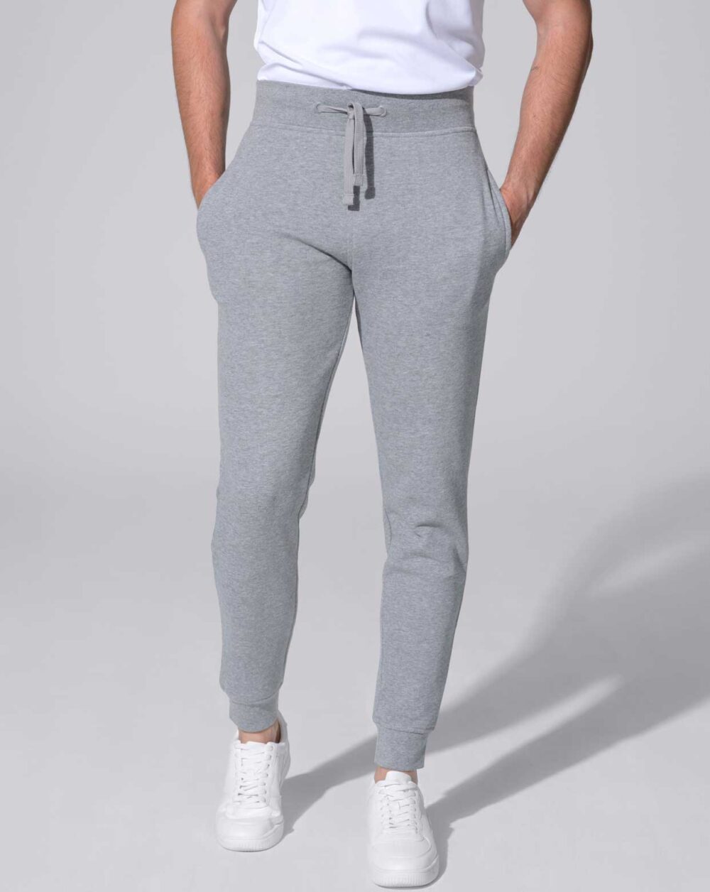 Spodnie Dresowe JHK SW PANTS CUFF FRENCH TERRY 240 — Szary Melanż