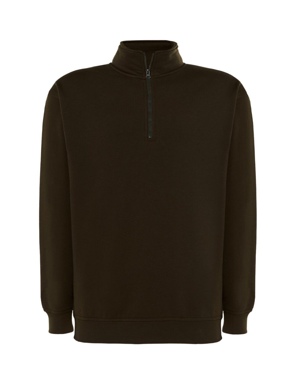 Bluzy Dresowe JHK SWRA ZIP HALF ZIP — Khaki