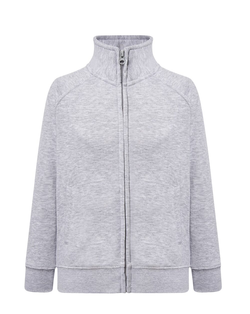 Bluzy Dresowe JHK KID FULL ZIP — Popielaty Melanż