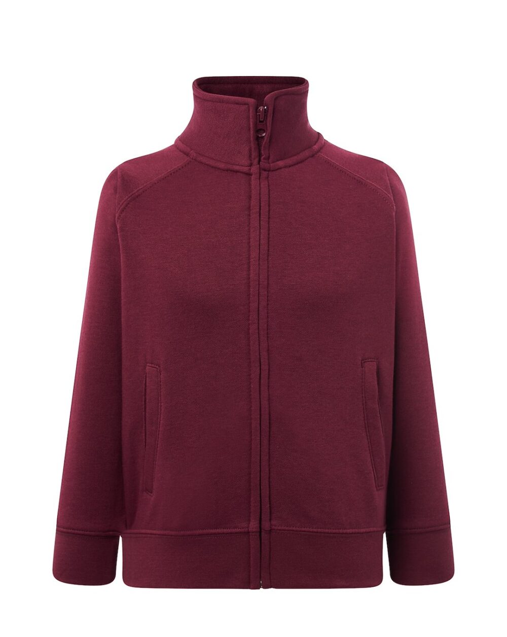 Bluzy Dresowe JHK KID FULL ZIP — Bordowy