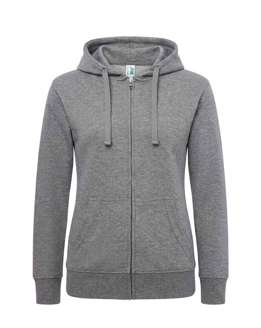 Bluzy Dresowe JHK SWULHOOD 240 — Szary Melanż