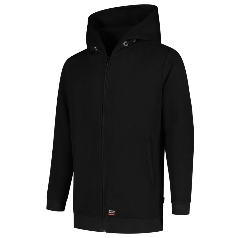Bluza unisex TRICORP Hooded Sweat Jacket Washable 60°C — Czarny