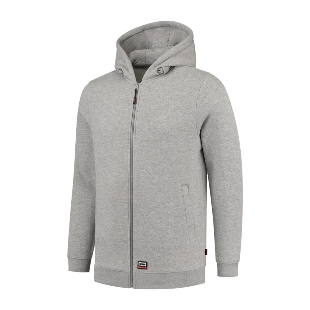 Bluza unisex TRICORP Hooded Sweat Jacket Washable 60°C — Grey melange