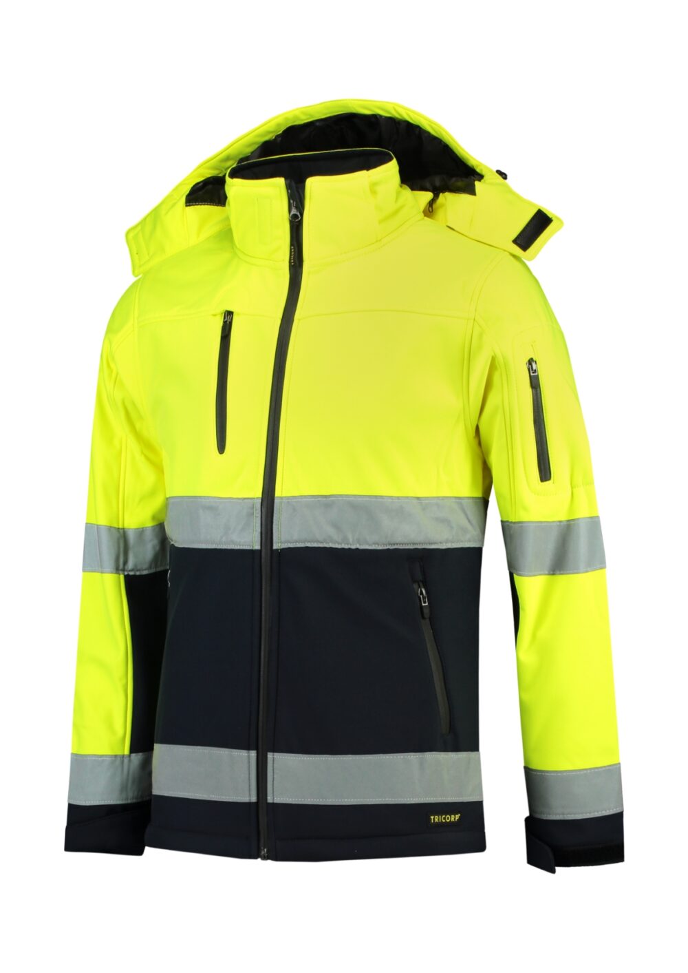 Softshell kurtka unisex TRICORP Bi-color EN ISO 20471 Softshell — Fluorescencyjny żółty