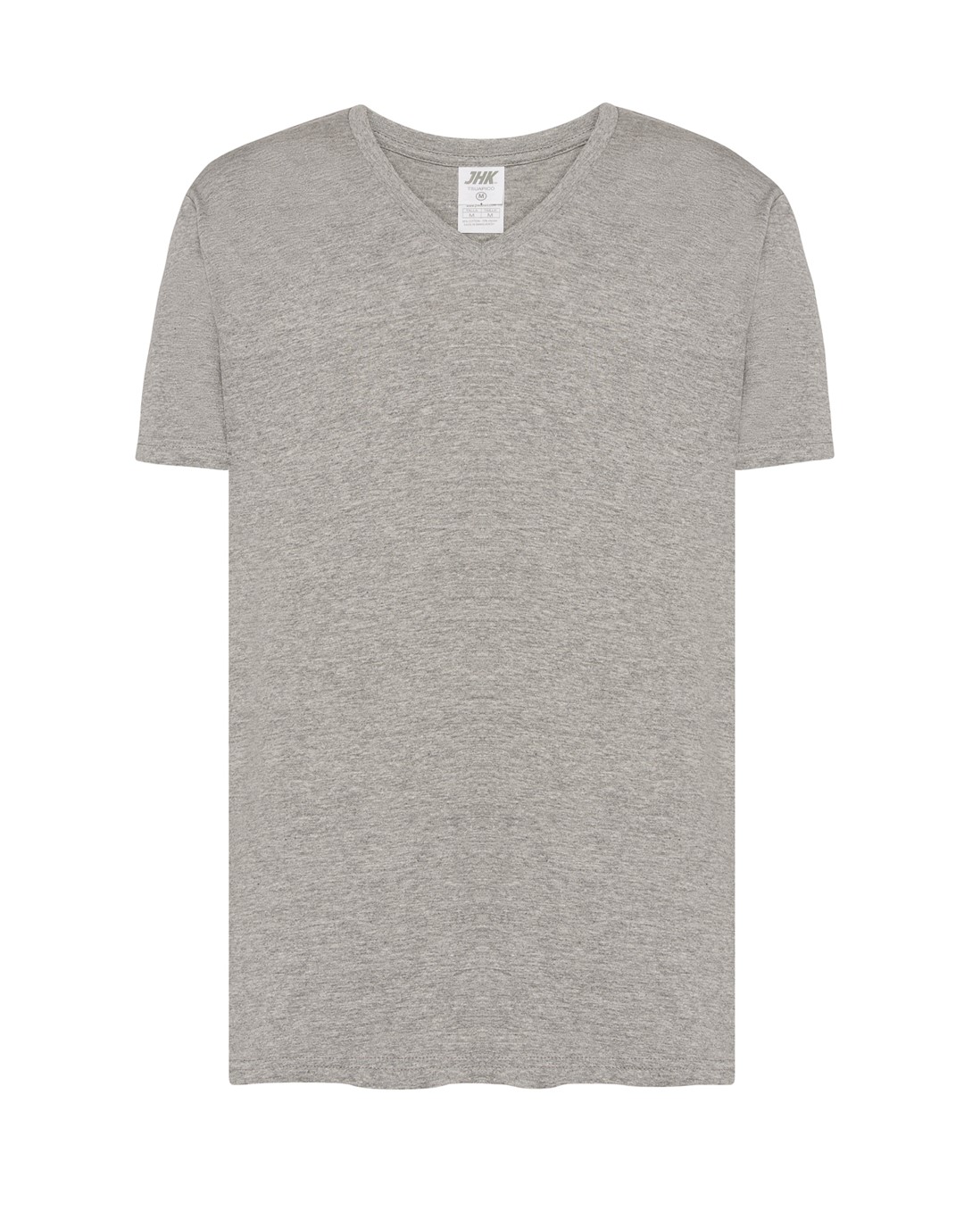 T-shirt JHK TSUA PICO URBAN V-NECK — Szary Melanż