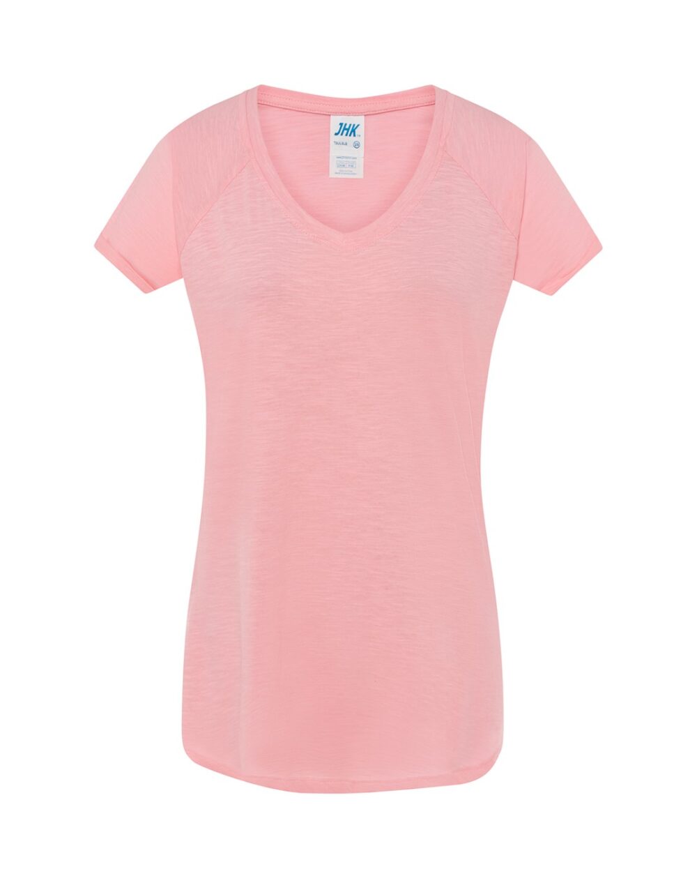 T-shirt JHK TSULSLB URBAN SLUB LADY — Różowy Neon