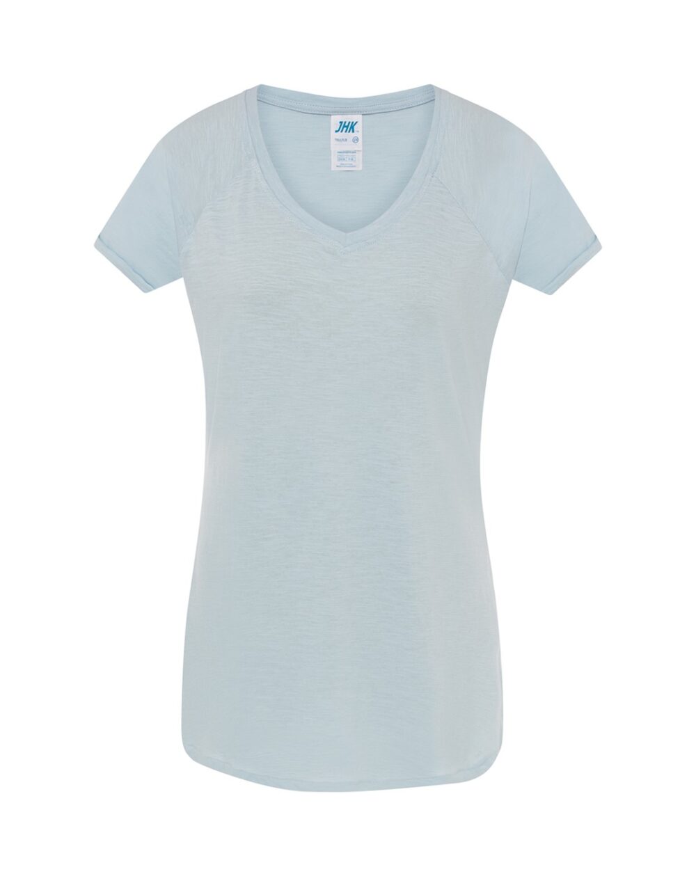 T-shirt JHK TSULSLB URBAN SLUB LADY — Błękitny Neon