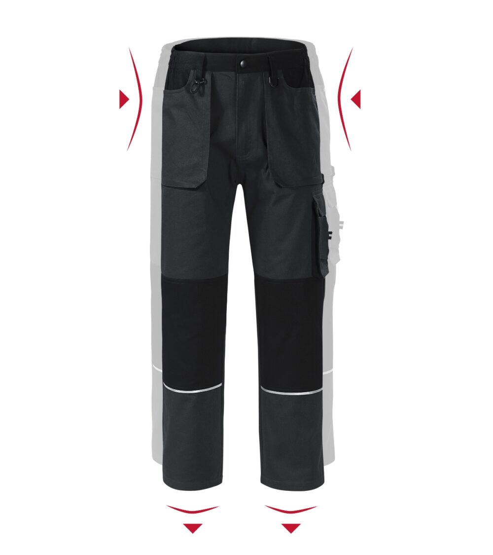 Spodnie robocze męskie RIMECK Woody — Ebony gray