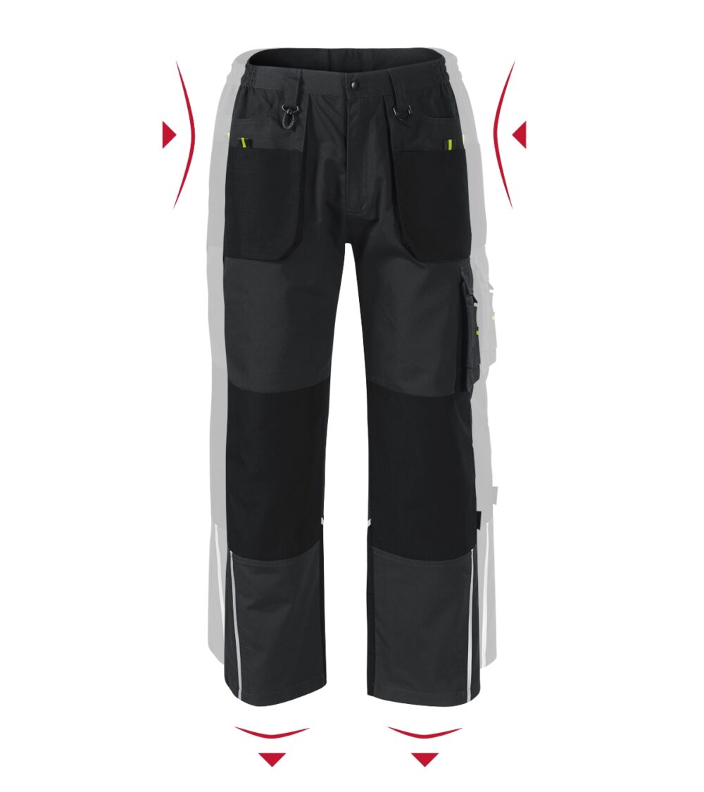 Spodnie robocze męskie RIMECK Ranger — Ebony gray