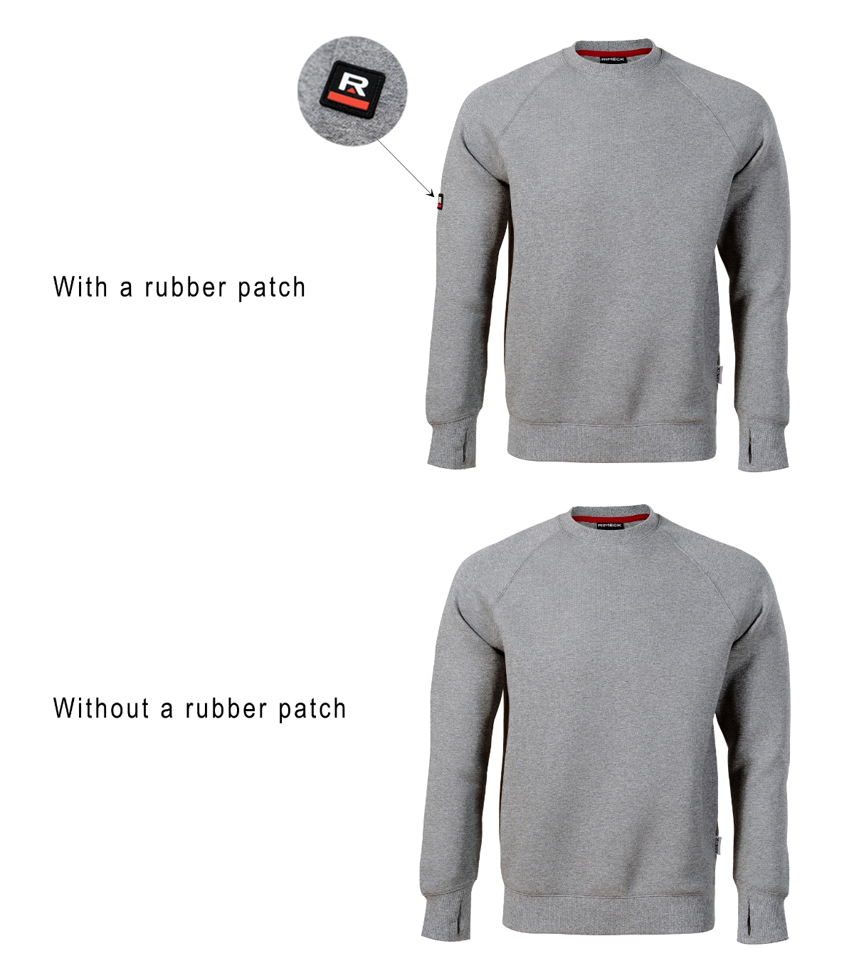 Bluza męska RIMECK Vertex — Ebony gray - obrazek 3