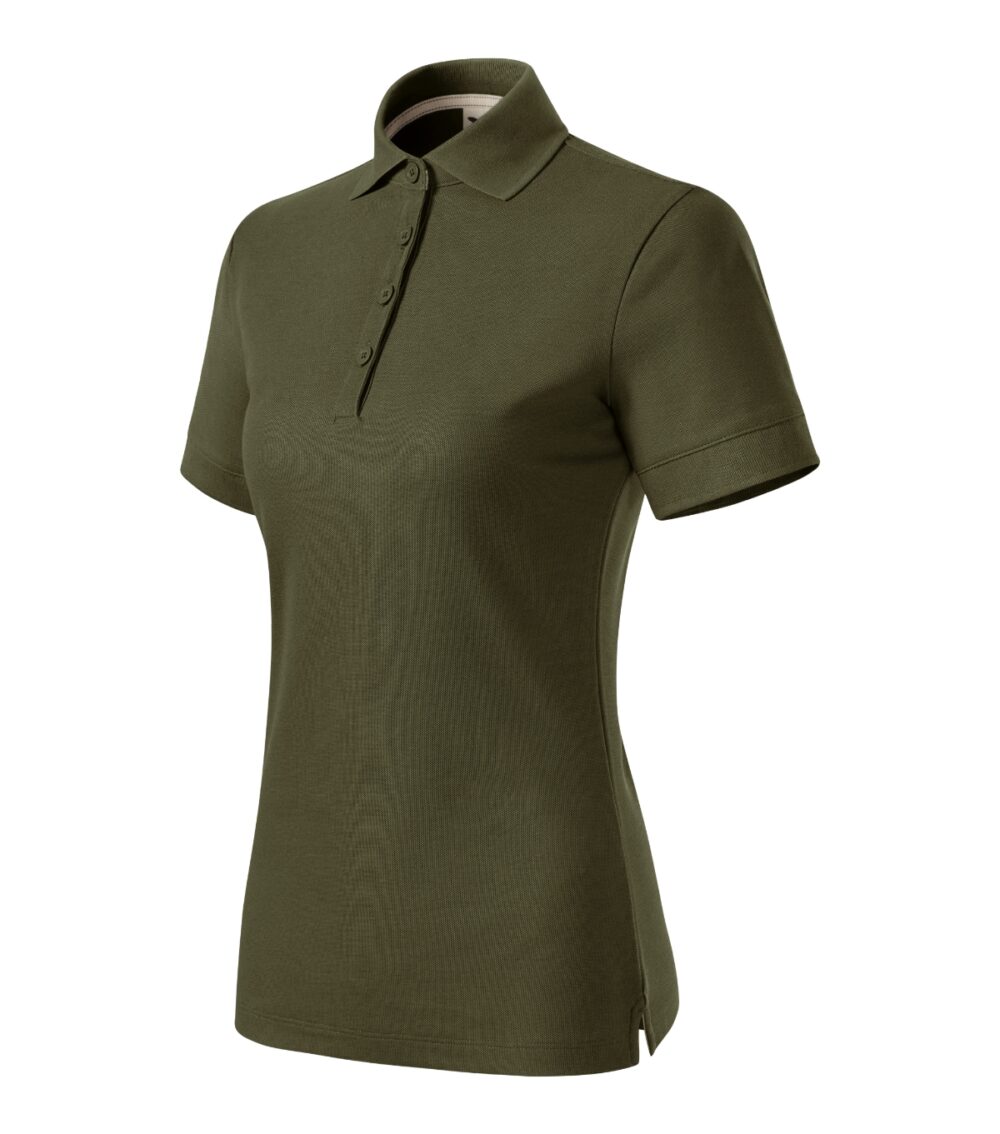 Koszulka polo damska MALFINI Prime (GOTS) — Khaki (outlet)