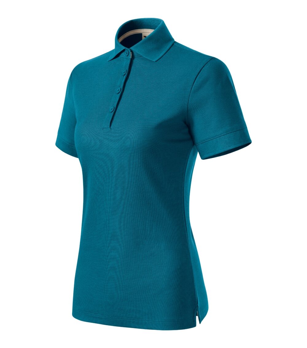 Koszulka polo damska MALFINI Prime (GOTS) — Petrol blue (outlet)